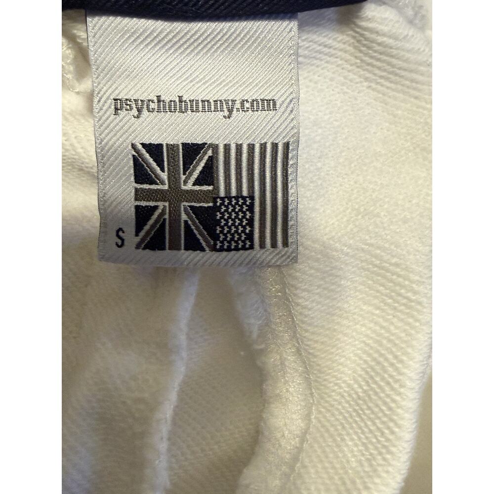 Psycho Bunny Wilkes Cotton Sweat Shorts Men’s Small White With Black Bunny Logo - Picture 5 of 9